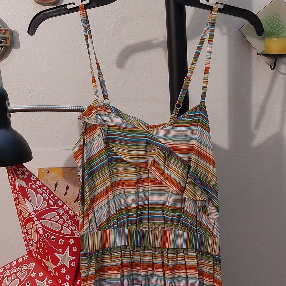 Striped Ruffle Sundress - Picture 2 of 5